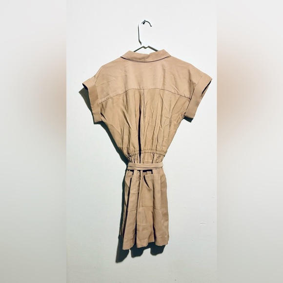 Women's Simply Vera Vera Wang Belted Utility Romper Size S Tan Safari - Picture 7 of 7